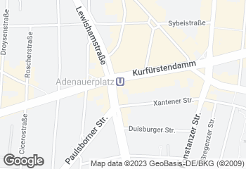 Karte mit Standort von Bäcker Wiedemann GmbH  CHARLOTTENBURG- WILMERSDORF