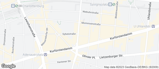 Karte mit Standort von Bäcker Wiedemann GmbH  CHARLOTTENBURG- WILMERSDORF