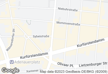 Karte mit Standort von Bäcker Wiedemann GmbH  CHARLOTTENBURG- WILMERSDORF