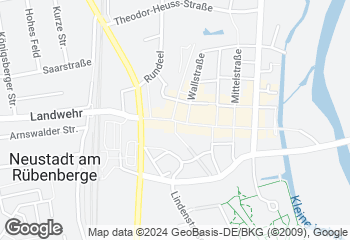 Karte mit Standort von Stadtländer Wochenmarkt Neustadt