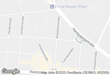 Karte mit Standort von BioBackHaus Leib GmbH Knesebeckstr.