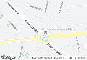 Karte mit Standort von Bäcker Wiedemann GmbH  CHARLOTTENBURG- WILMERSDORF
