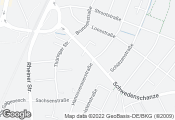 Karte mit Standort von Bäckerei Sundag GmbH & Co. KG / Schwedenschanze Lingen