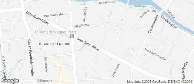 Karte mit Standort von Familienbäckerei Rösler GmbH  Charlottenburg