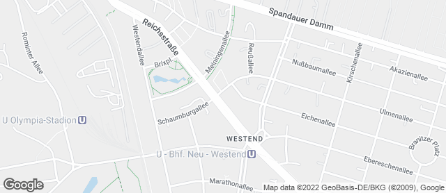 Karte mit Standort von Bäckerei & Konditorei Zimmermann FILIALE IN CHARLOTTENBURG
