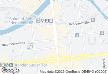 Karte mit Standort von Bäcker Wiedemann GmbH   Mitte  Friedrich-Carré