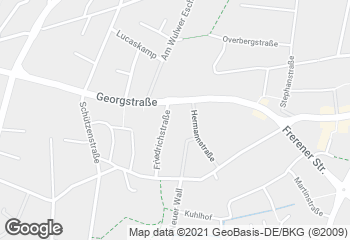 Karte mit Standort von Schäfer's Brotstuben Filiale Georgstraße