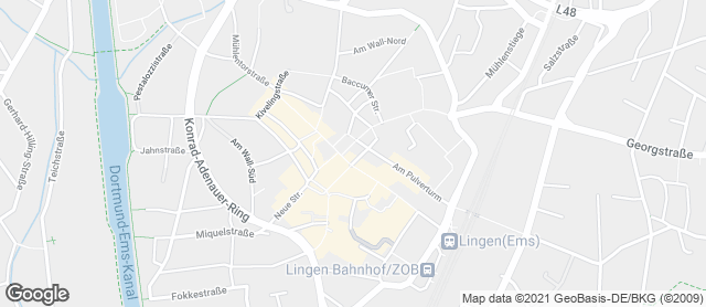 Karte mit Standort von Schäfer's Brotstuben Filiale Burgstraße