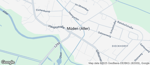 Karte mit Standort von Bäckerei Leifert GmbH Filiale Netto Müden