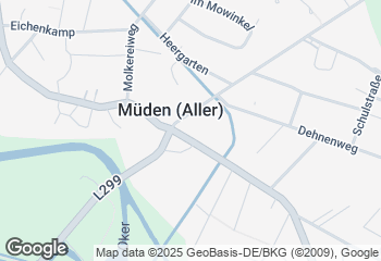 Karte mit Standort von Bäckerei Leifert GmbH Filiale Netto Müden