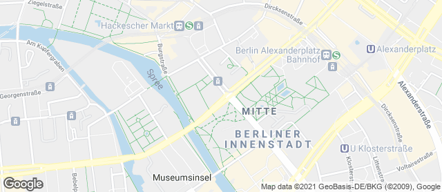 Karte mit Standort von Bäcker Wiedemann GmbH    Mitte    Dom Aquarée