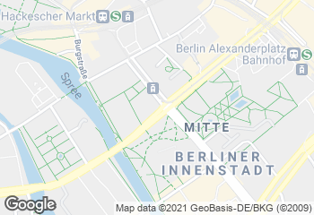 Karte mit Standort von Bäcker Wiedemann GmbH    Mitte    Dom Aquarée