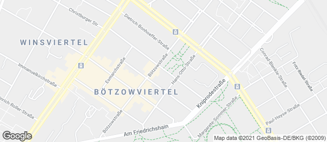 Karte mit Standort von Bäckerei & Konditorei Biesewski