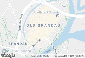 Karte mit Standort von Bäcker Wiedemann GmbH   Spandau