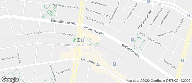 Karte mit Standort von BioBackHaus Leib GmbH Schönhauser Allee