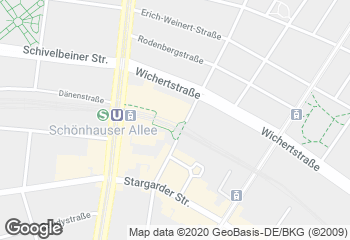 Karte mit Standort von BioBackHaus Leib GmbH Schönhauser Allee