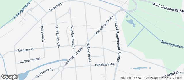 Karte mit Standort von Bäckerei Maschitzki