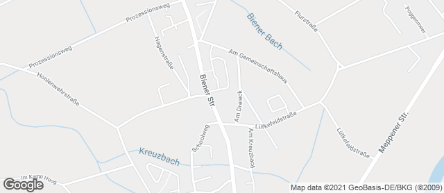 Karte mit Standort von Bäckerei Wintering - Winterings Biener-Café