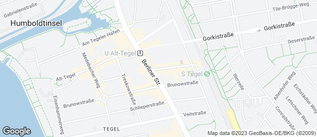 Karte mit Standort von Bäcker Wiedemann GmbH  REINICKENDORF