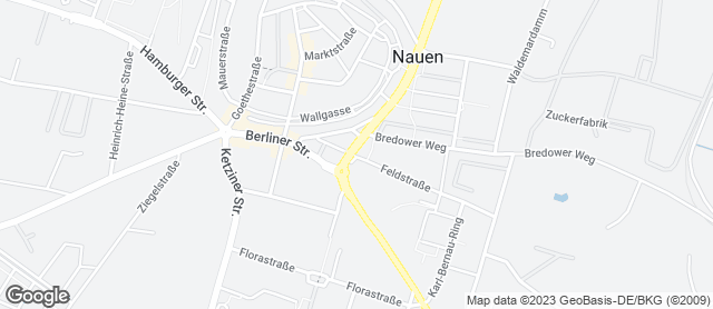 Karte mit Standort von Thoben's Backwaren