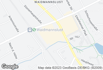 Karte mit Standort von Bäcker Wiedemann GmbH   REINICKENDORF