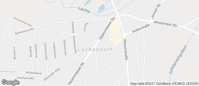 Karte mit Standort von Landbäckerei  Wittig GmbH