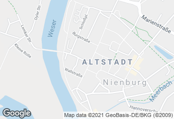 Karte mit Standort von Bäckerei Deicke - Café Lange Straße