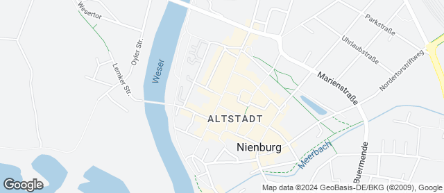 Karte mit Standort von Stadtländer Wochenmarkt Nienburg