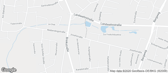 Karte mit Standort von Bäckerei Hentemann