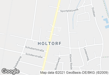 Karte mit Standort von Bäckerei Deicke - Café Holtorf