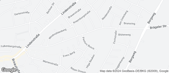 Karte mit Standort von Bäckerei Konditorei Sieverding; Inh. Adrian Stempfle