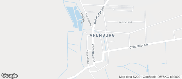 Karte mit Standort von Apenburger Landbäckerei