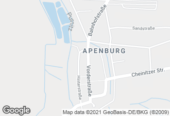 Karte mit Standort von Apenburger Landbäckerei
