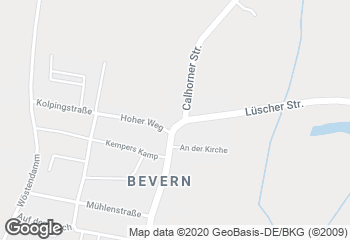 Karte mit Standort von Bäckerei Franz Sieverding