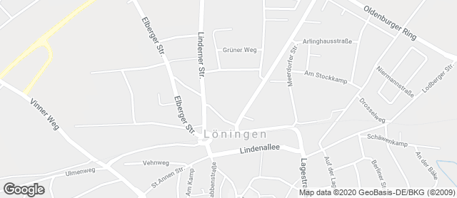 Karte mit Standort von Famila Löningen