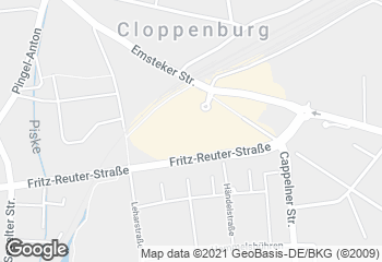 Karte mit Standort von Stadtbäckerei Frerker - Famila