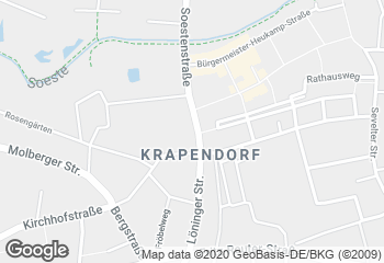 Karte mit Standort von Stadtbäckerei-Stadtcafé Frerker GmbH