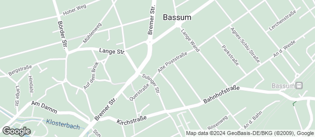 Karte mit Standort von Stadtländer Wochenmarkt Bassum