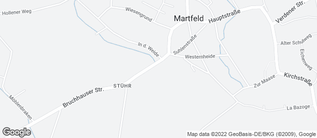 Karte mit Standort von Baalk Backbord Martfeld