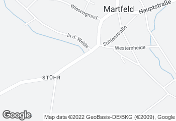 Karte mit Standort von Baalk Backbord Martfeld