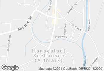 Karte mit Standort von Deichbäckerei