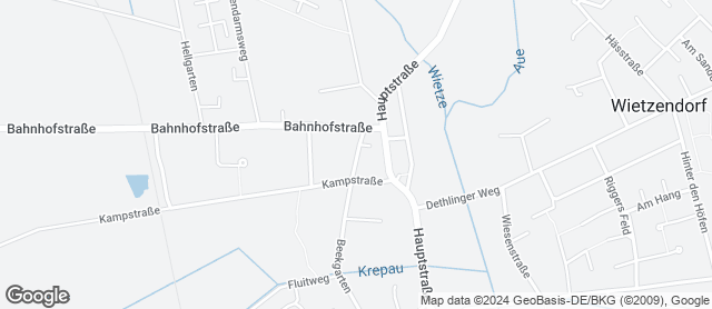 Karte mit Standort von Heidebäcker Wrogemann