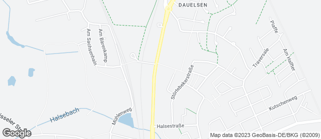 Karte mit Standort von Bäckerei Wöbse