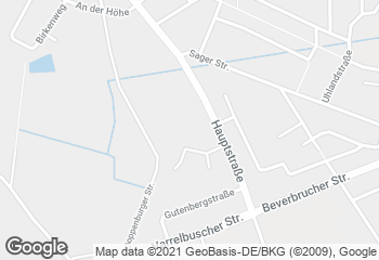 Karte mit Standort von Rewe Garrel