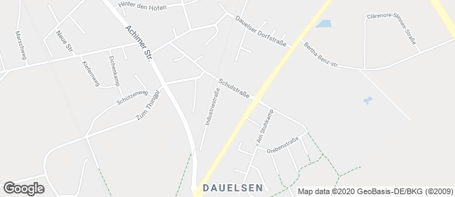 Karte mit Standort von Bäckerei Wöbse