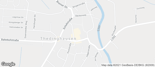 Karte mit Standort von Baalk Backbord Thedinghausen