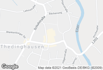 Karte mit Standort von Baalk Backbord Thedinghausen