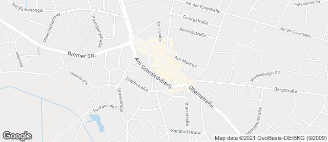 Karte mit Standort von Baalk Backbord Achim Obernstraße