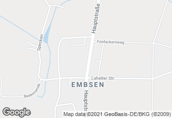 Karte mit Standort von Bäckerei Dieter Baden