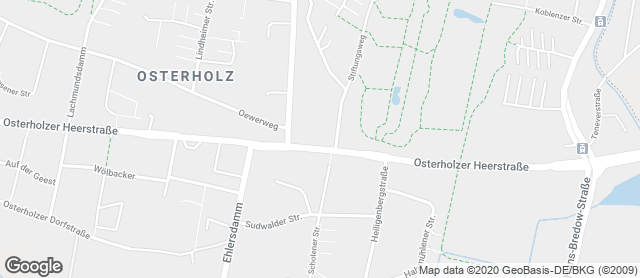 Karte mit Standort von Bäckerei Rolf Osterholzer Heerstraße
